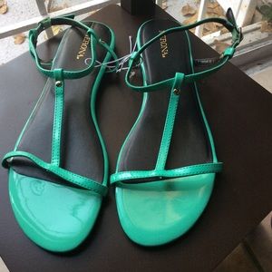 Merona Teal t-strap sandals