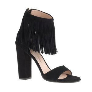 Paul Andrew for J.Crew Fringe High-Heel Sandal