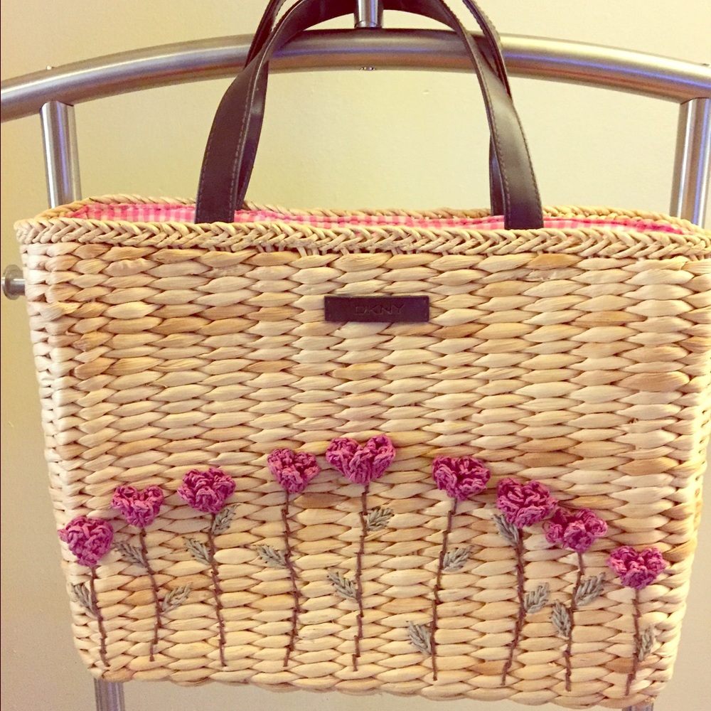 DKNY woven purse