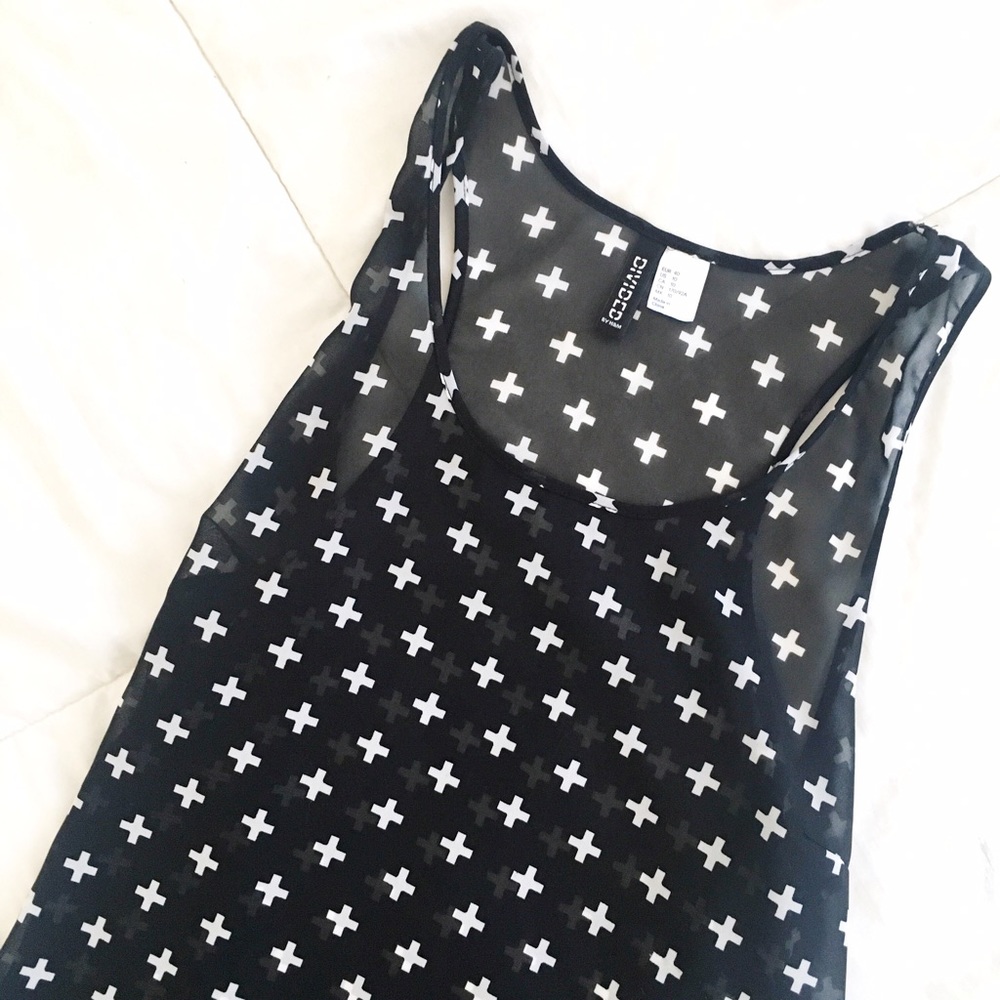 SOLD IN BUNDLE Sheer X Tank