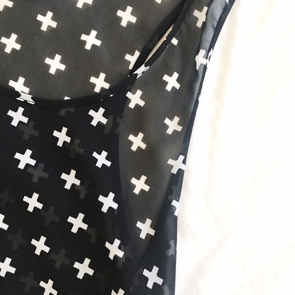 SOLD IN BUNDLE Sheer X Tank - Picture 3 of 3