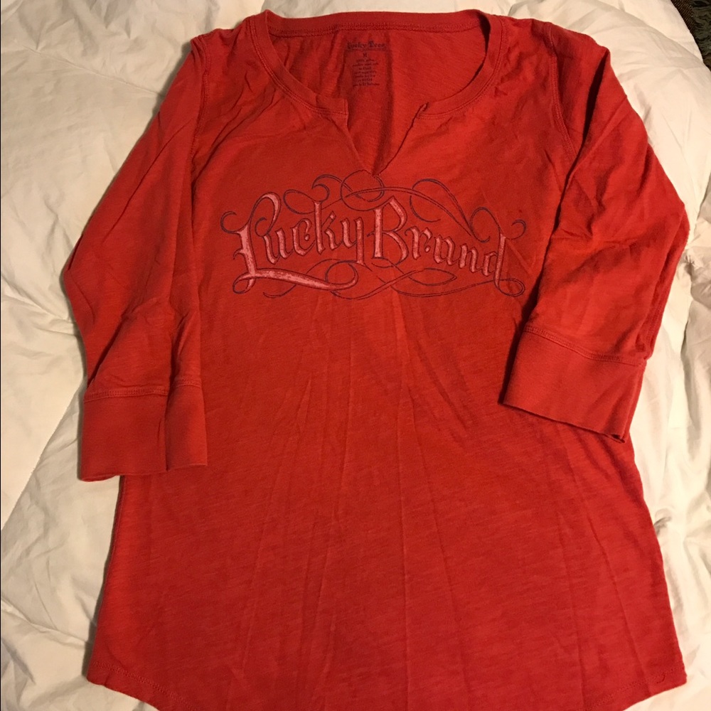 Lucky Brand 3/4 sleeve T-shirt