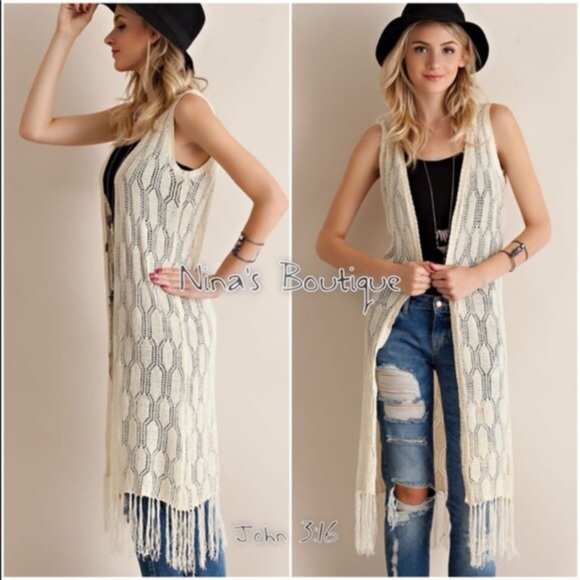 Last✔️Boho chic knit vests - Picture 3 of 4