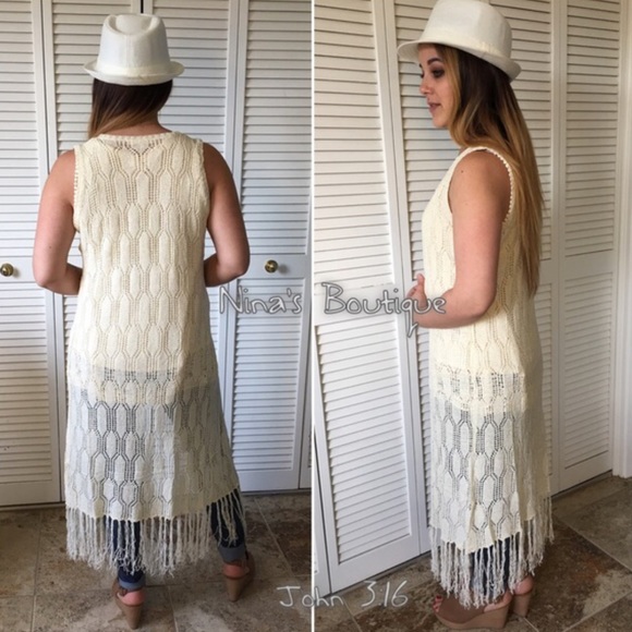 Last✔️Boho chic knit vests - Picture 4 of 4