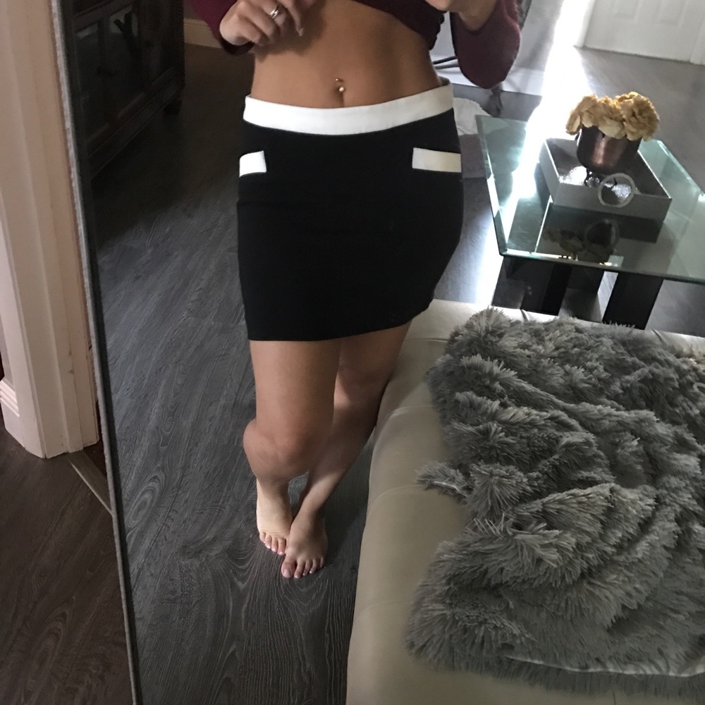 Black and white skirt