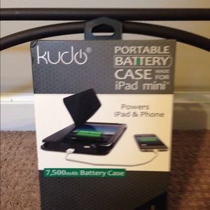 iPad mini battery charging folio case