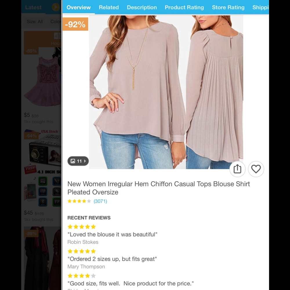 Size 18 chiffon shirt