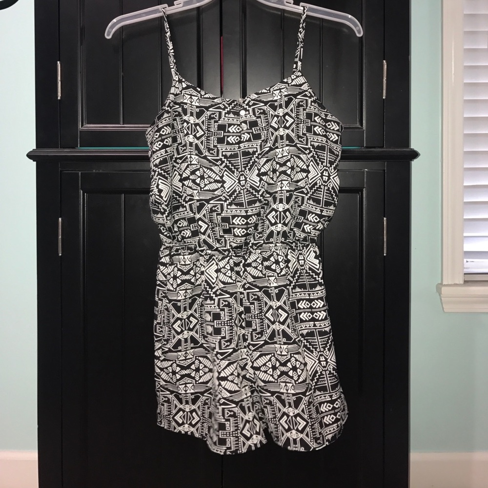 Aztec patterned romper