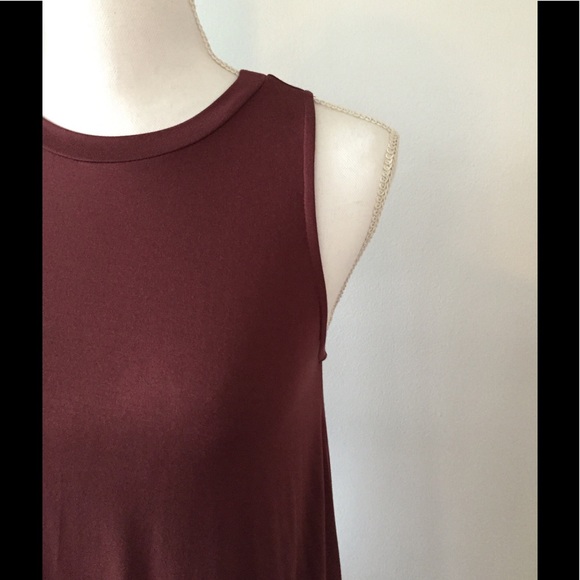 ➡️LAST 1⬅️PREIMIER BURGUNDY SWING DRESS - Picture 2 of 2