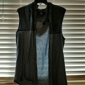 Mens tank tops with hooded