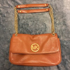 Michael Kors small shoulder Fulton strap bag