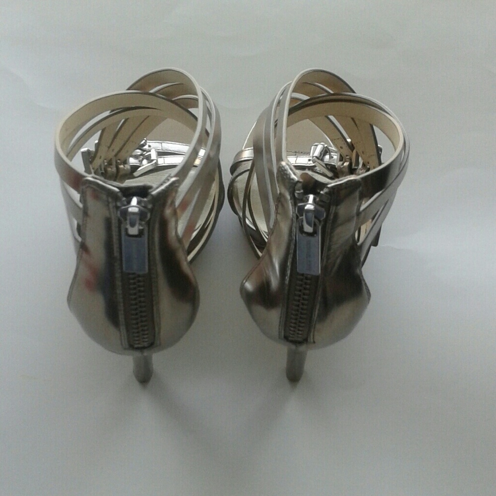 Available platform nickel metallic sandals shoes - Picture 4 of 8