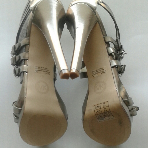 Available platform nickel metallic sandals shoes - Picture 5 of 8