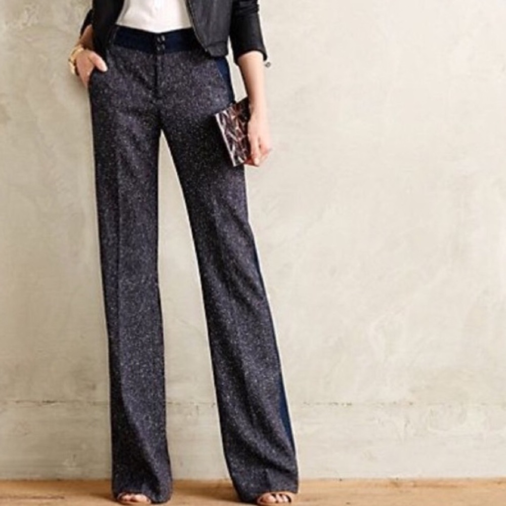 Anthropologie Elevenses Brighton Colorblock Pants