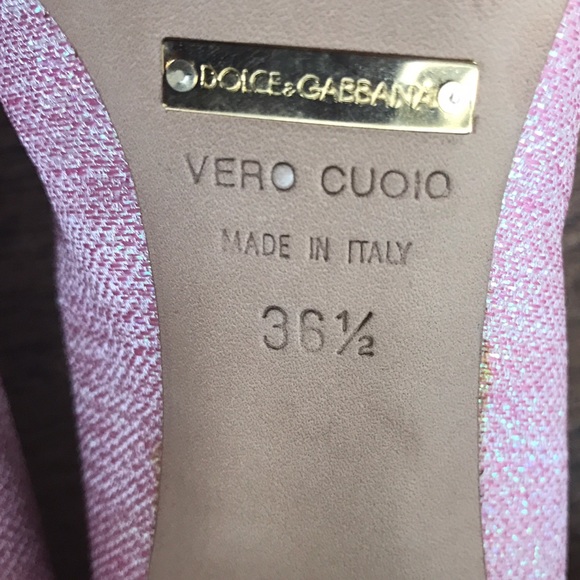 Gently Used D&G Pink Glitter Heels Sz 6.5 - Picture 4 of 8