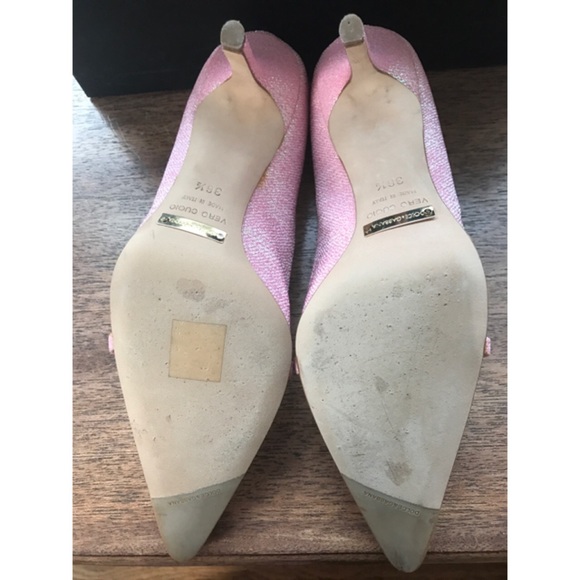 Gently Used D&G Pink Glitter Heels Sz 6.5 - Picture 5 of 8