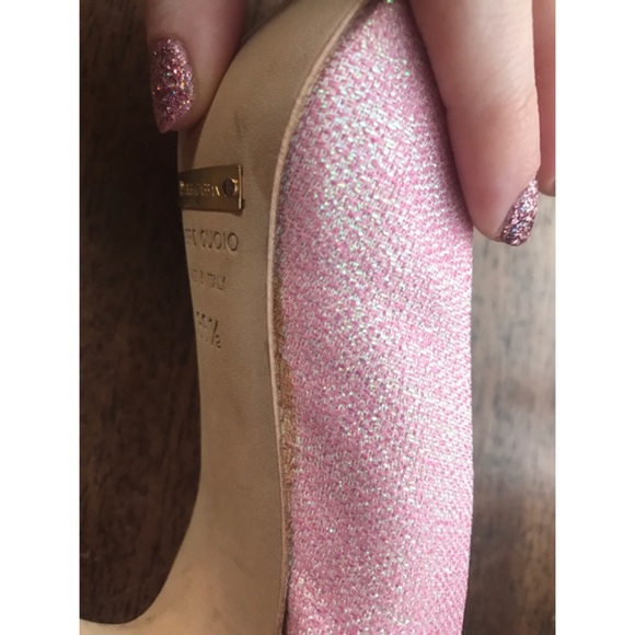 Gently Used D&G Pink Glitter Heels Sz 6.5 - Picture 7 of 8