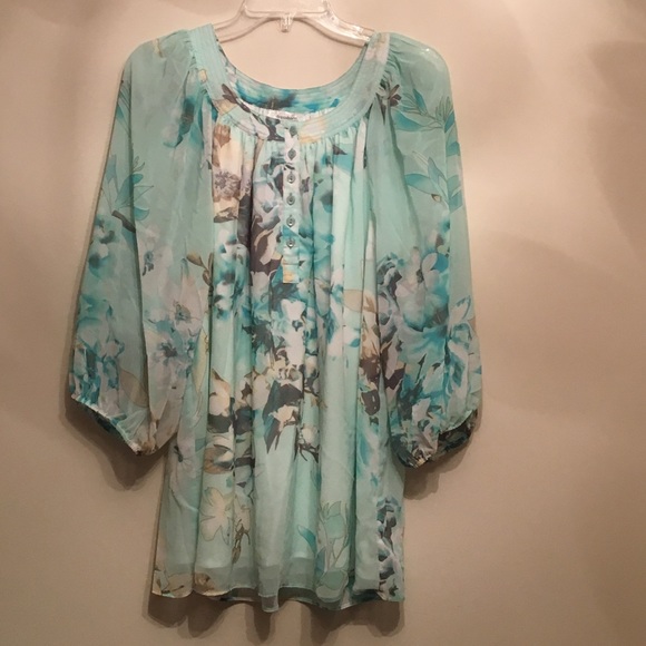 Dress Barn Tops - Flowery Blouse