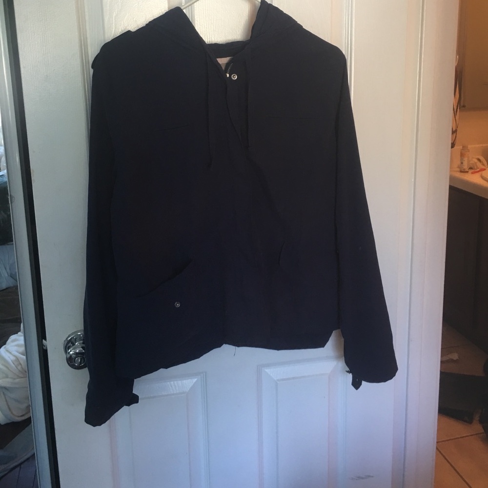 Navy blue "rain coat"