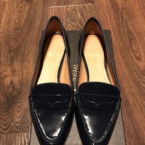 Jcrew leather patent loafer