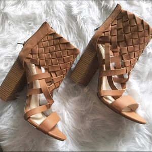 Tan heels (never worn)