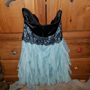 Blue ruffle Dress