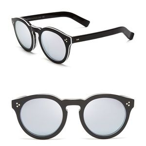 Illesteva black & silver mirror sunglasses (used)