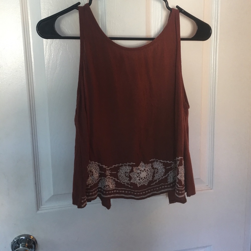 Open back shirt