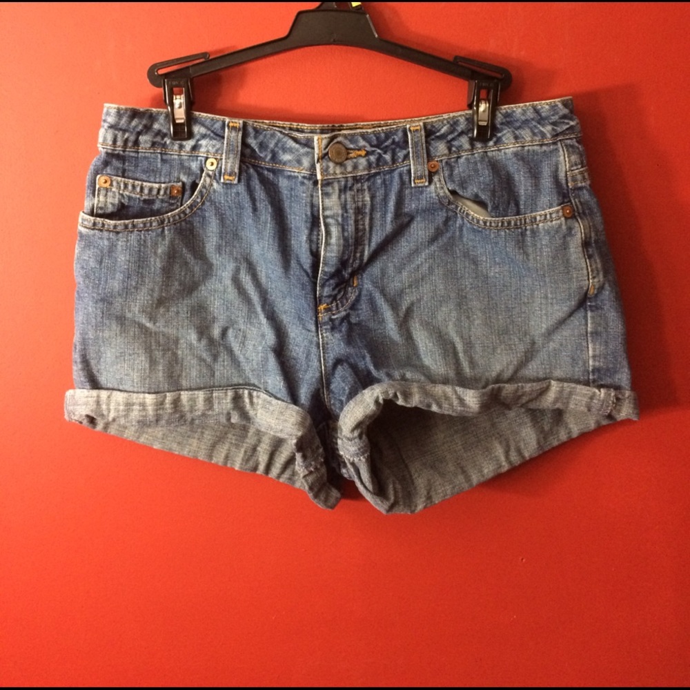 High waisted shorts.