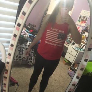 Rowdy Gentlemen American red tank top