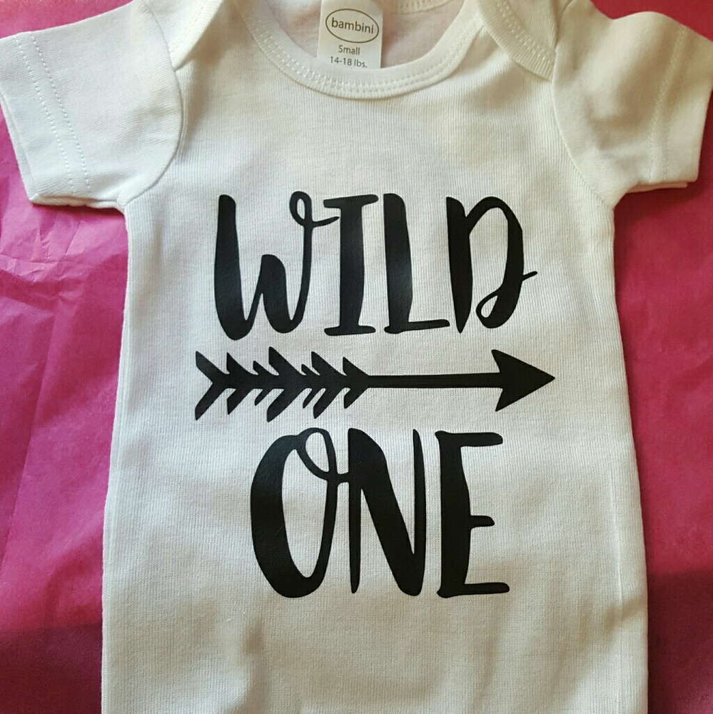 Wild one custom made onesie