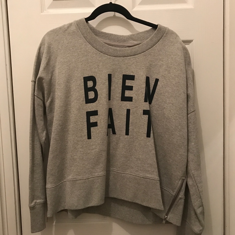 Madewell Bien Fait Gray Sweatshirt