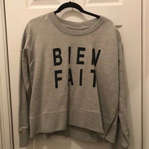 Madewell Bien Fait Gray Sweatshirt