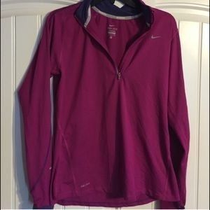 Nike Women's dri fit running top with thumb holes