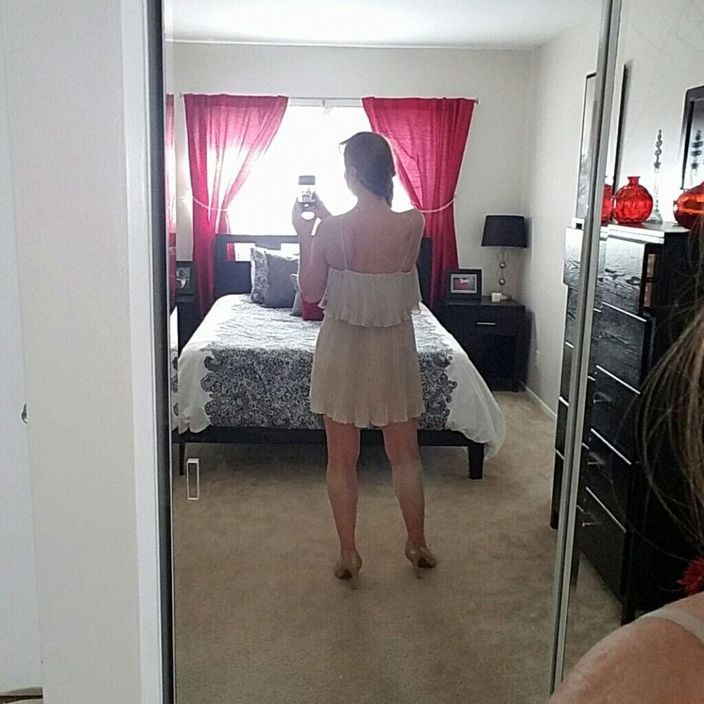 NWT Short Champagne Dress - Picture 2 of 6