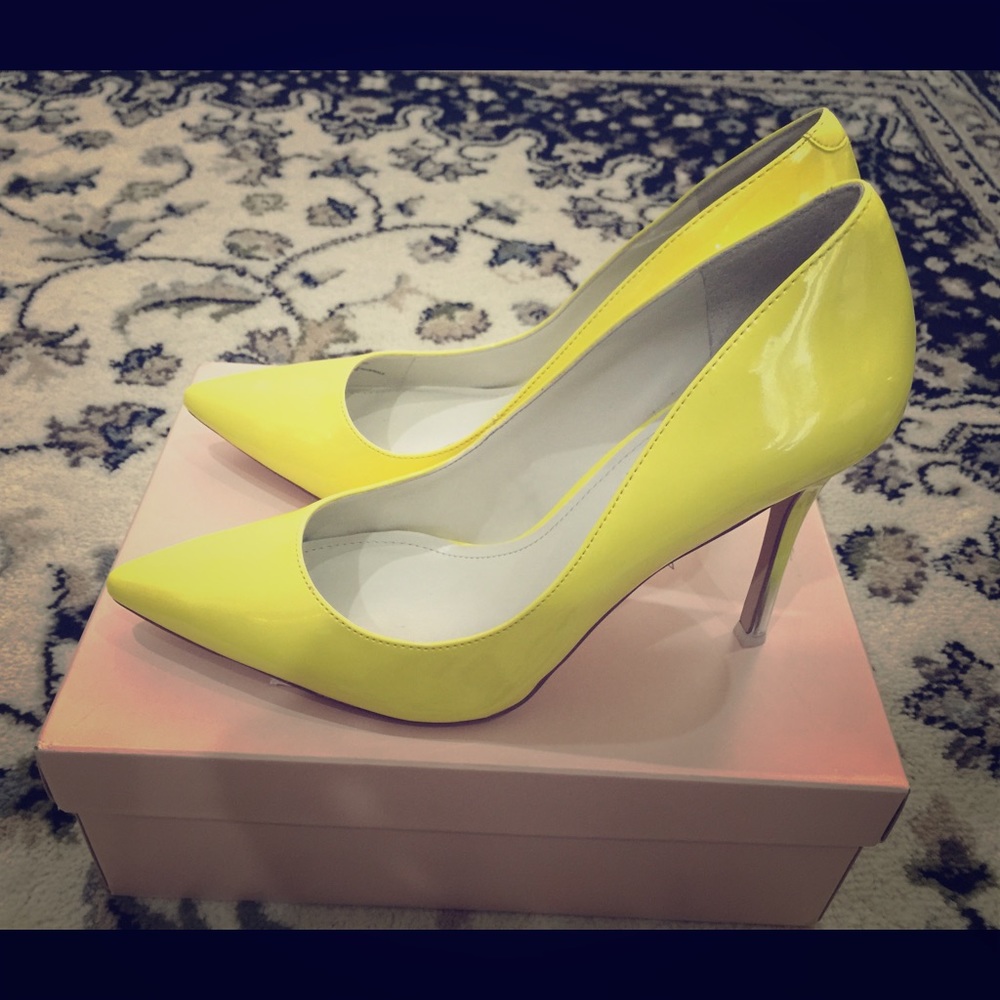 BCBG Patent Pumps