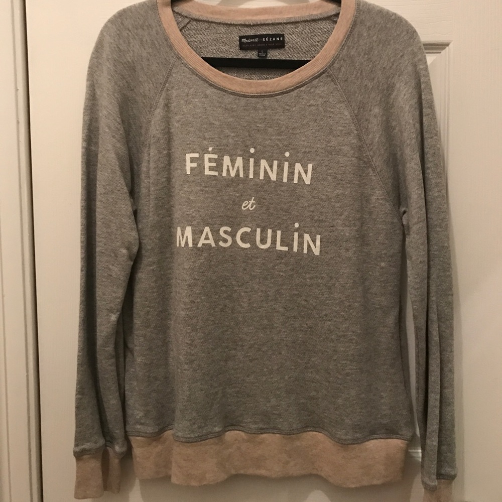 Madewell Sezane Feminin et Masculine Sweatshirt