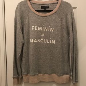 Madewell Sezane Feminin et Masculine Sweatshirt