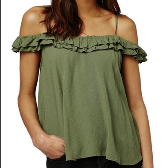 Topshop Tops - Topshop 'Florence' ruffle top