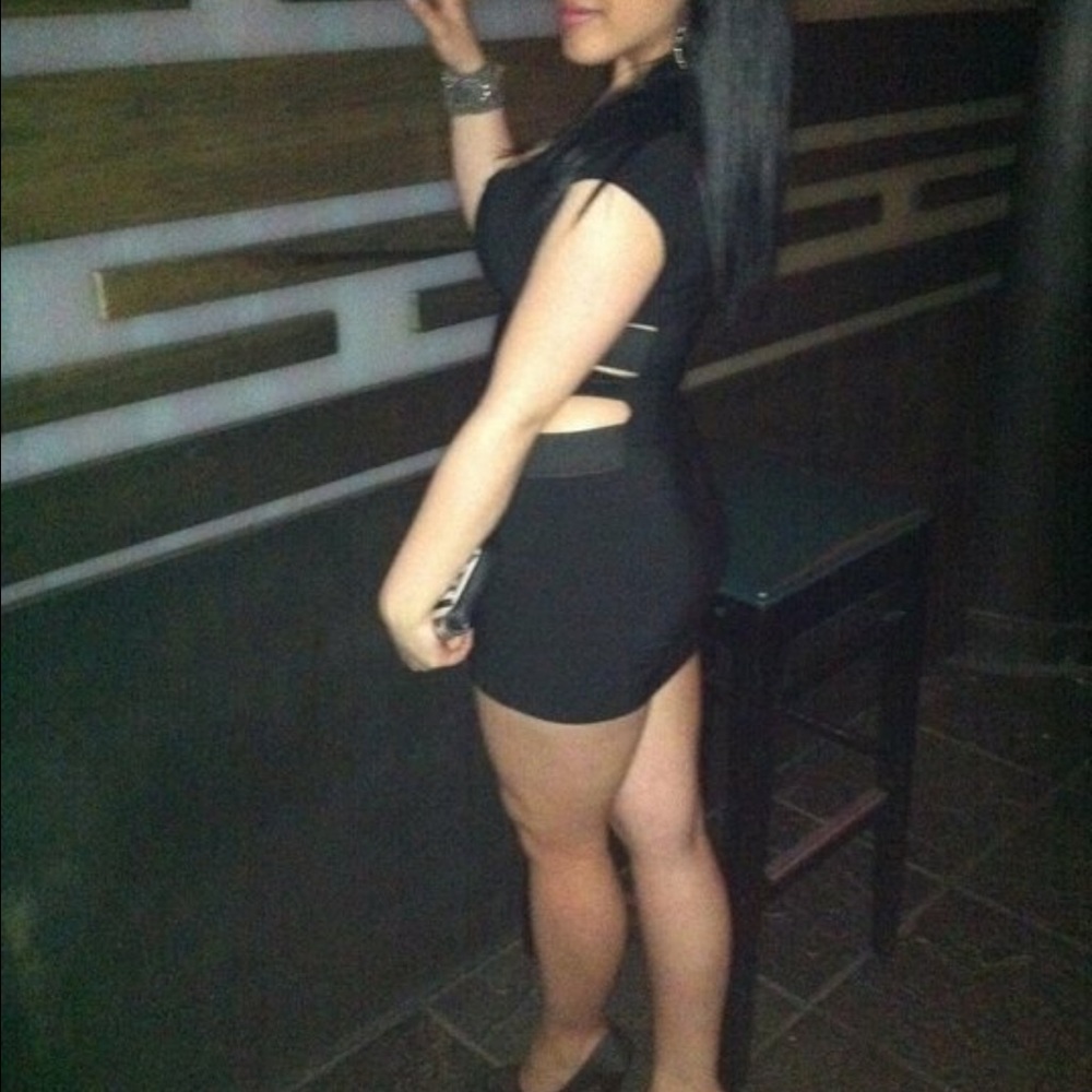 Black cutout dress