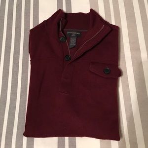 Banana Republic Maroon Merino Wool Sweater