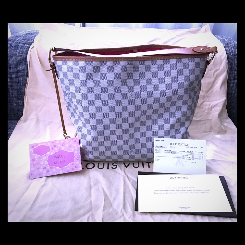 ⛔️SOLD⛔️ Louis Vuitton Delightful MM Azur Pink Int
