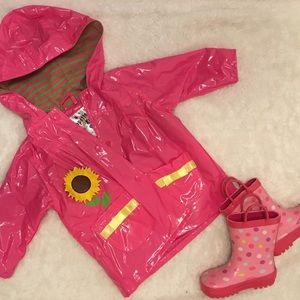 Girls Pink Raincoat