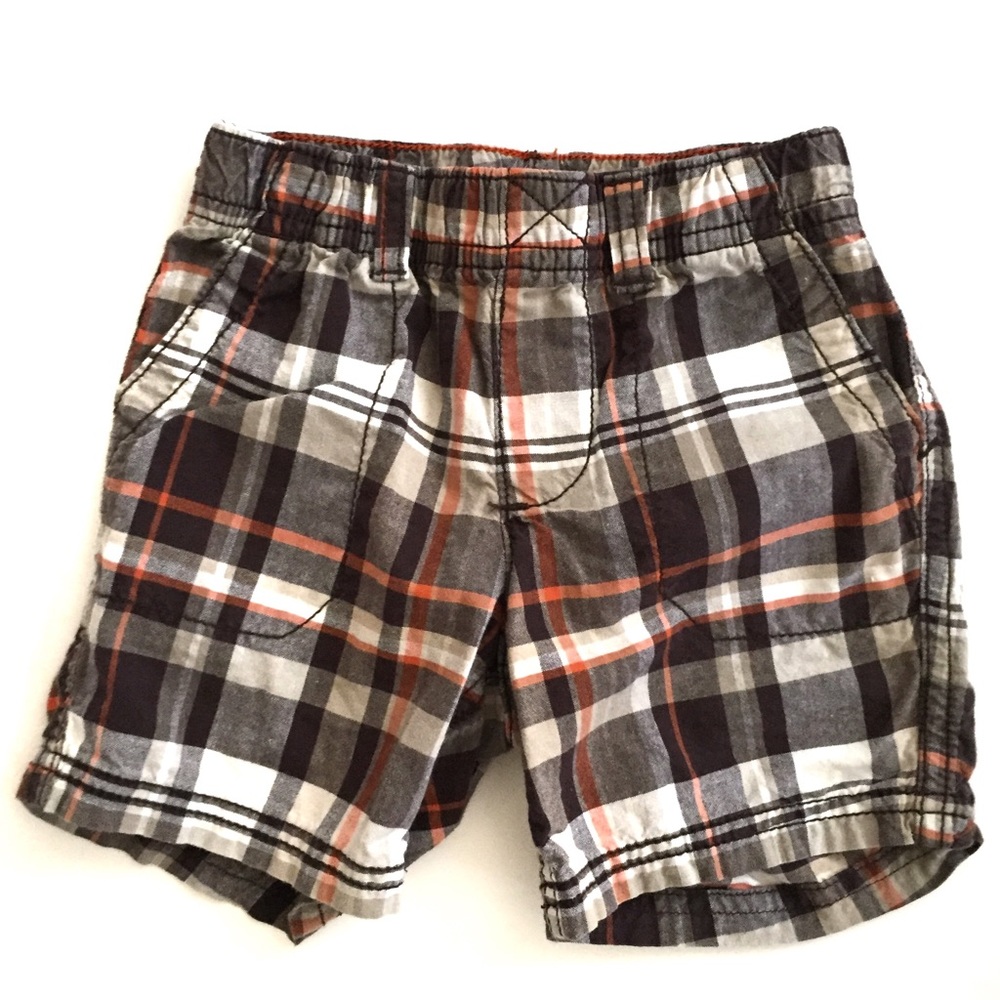 The Children's Place Brown Plaid Boy Shorts 18M