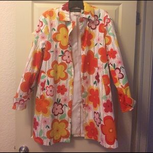 Bright flowered jacket