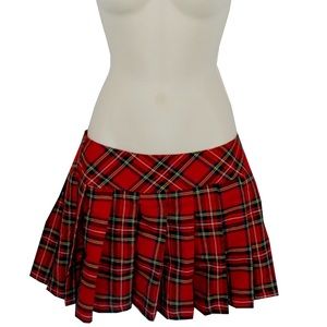 Very Short Plaid Mini Skirt Lingerie