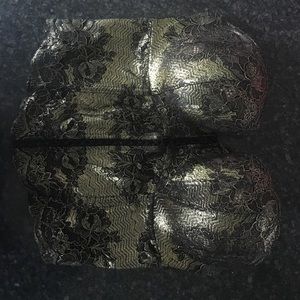 Victoria's Secret Corset Top, 34D, Gold/Black