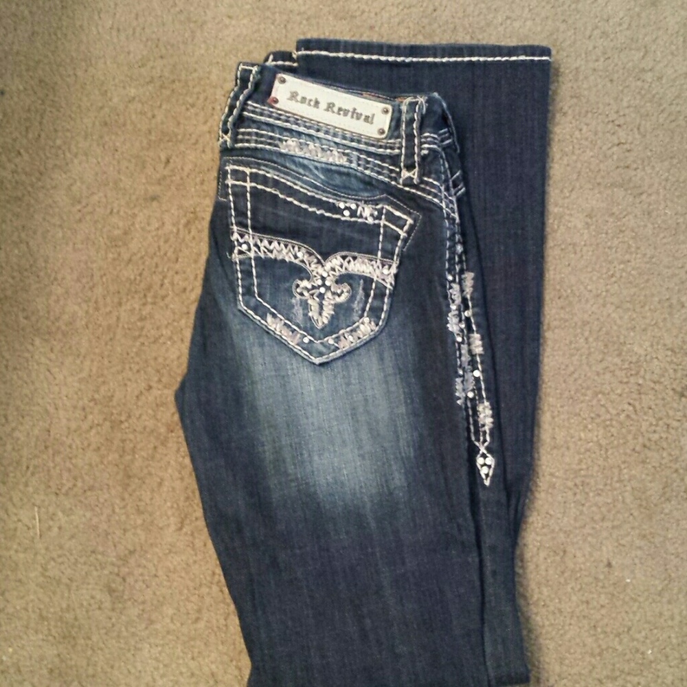Rock Revival "Amy" bootcut jeans with bling