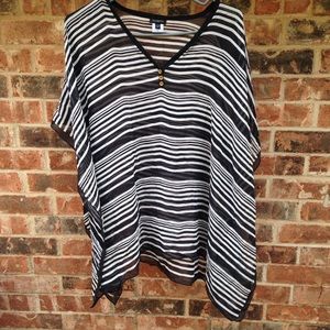 Talbots's  scarf poncho 100% silk L/XL