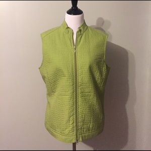 Lime green Talbots's vest